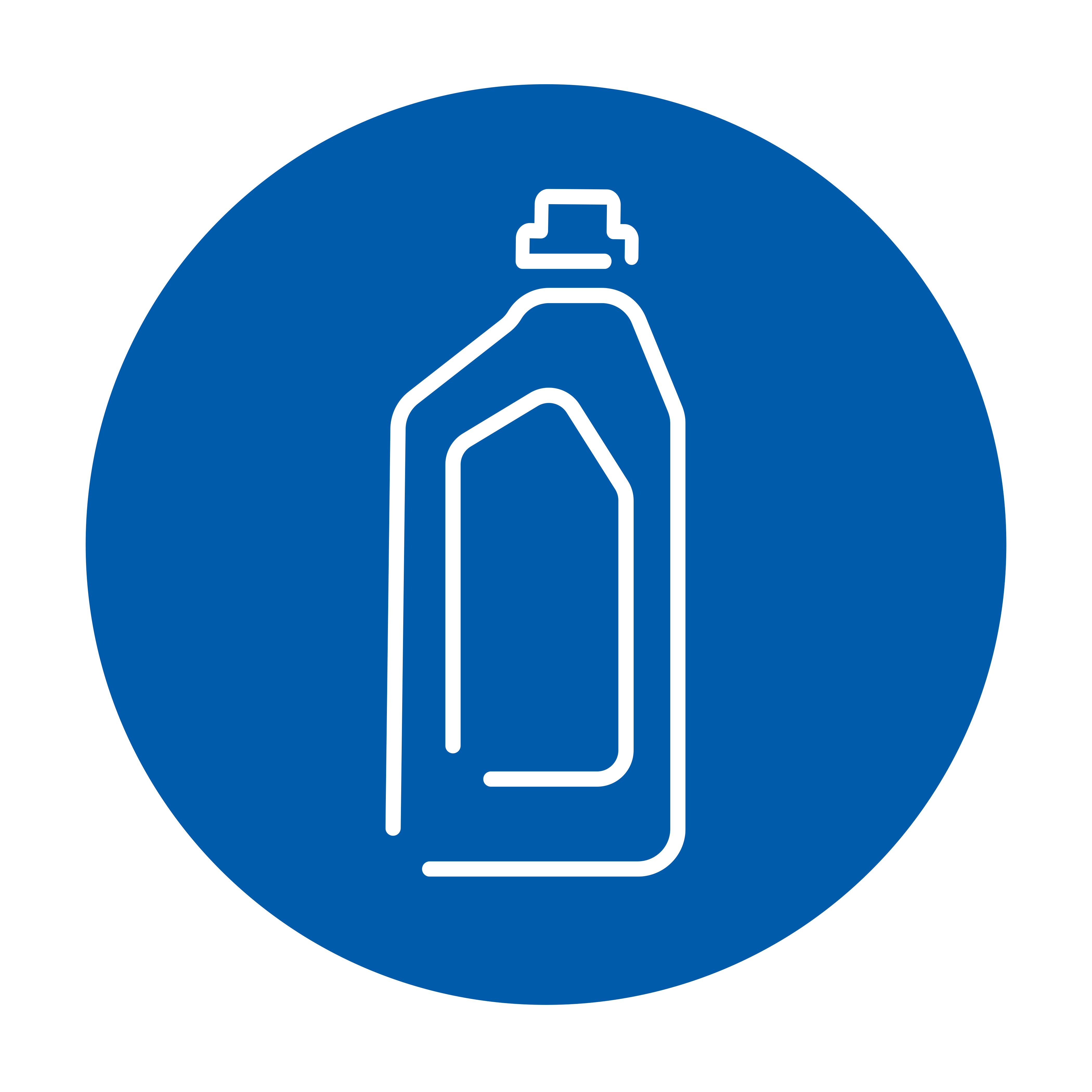 Skizze einer 1-Liter-Flasche