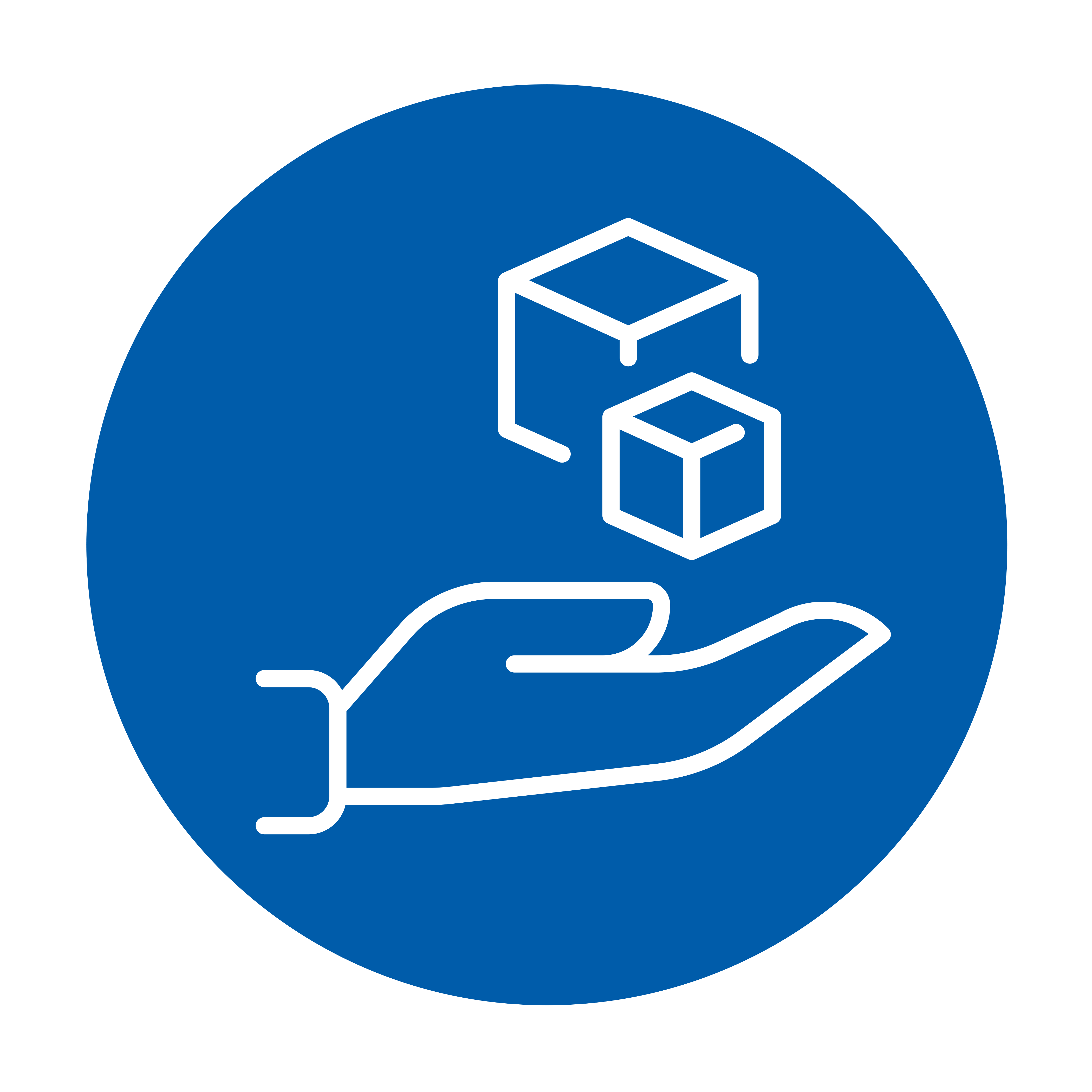 Skizze einer Hand, über der ein Würfel schwebt