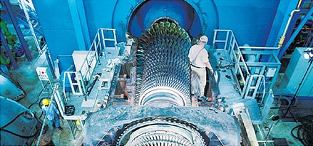Gasturbine in Maschine Gasturbine in Maschine