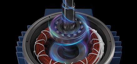 Elektromotor mit Mobil SHC Grease