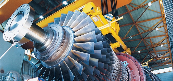 Gasturbine in einem Werk