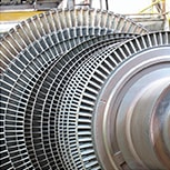 Silberne Gas- und Dampfturbine
