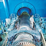 Gasturbine in Maschine