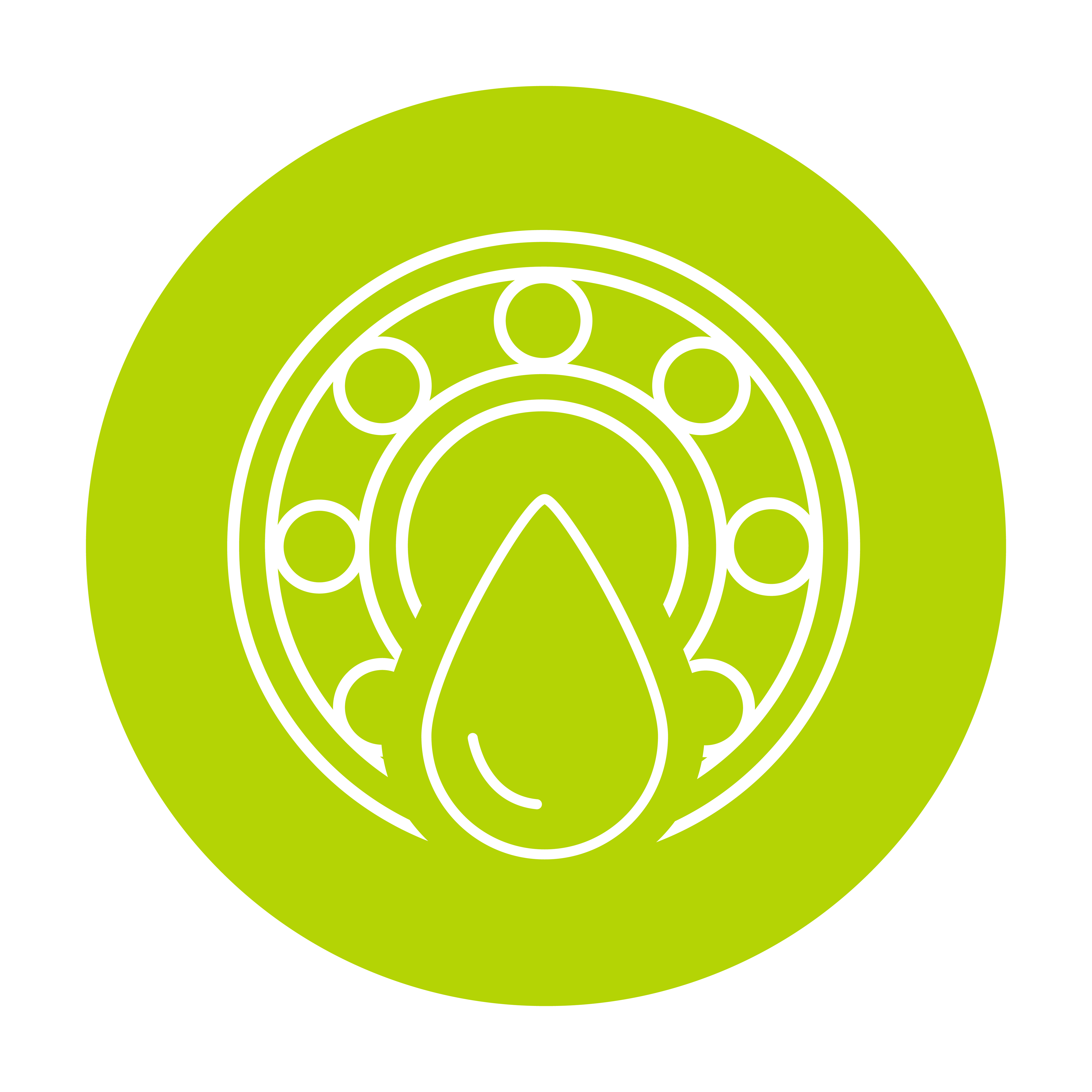 Schmierfette-Symbol in Kalkfarbe