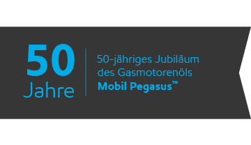 Celebrating 50 years of Mobil Pegasus™ gas engine oil